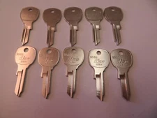 Lot 10 pc 1646 Key Blanks / Mail Box Key /  Ilco USA