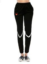 Womens Germany Logo Sport Training Pants Running Gym Color Black/White