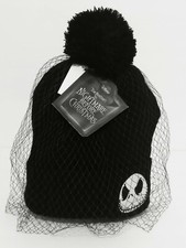Disney The Nightmare Before Christmas Jack Skellington Black Beanie Hat Gift New