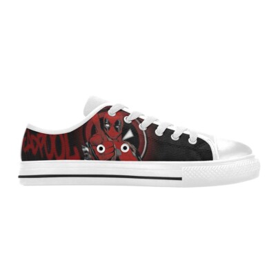 Deadpool Custom Low Top Canvas Sneaker Shoes For Men | eBay
