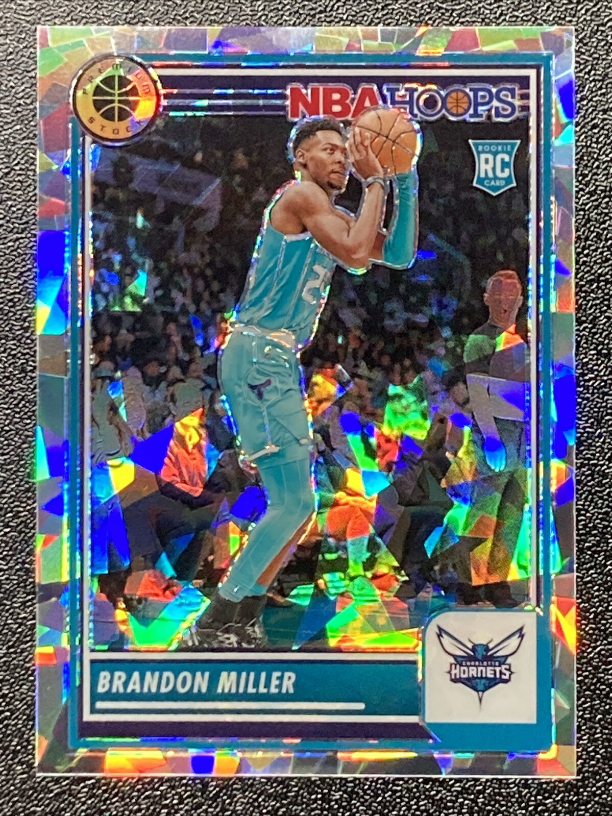 2023-24 Panini Hoops Premium Stock - Cracked Ice Prizm #245 Brandon Miller (RC)