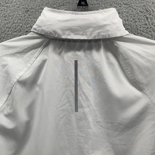 Avia Women’s Windbreaker Jacket Hooded Full-Zip Lightweight White Gray Size M - Picture 11 of 13