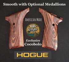 Browning Buckmark UFX HRV Grips® Custom Hogue Cocobolo Smooth Optional Medallion