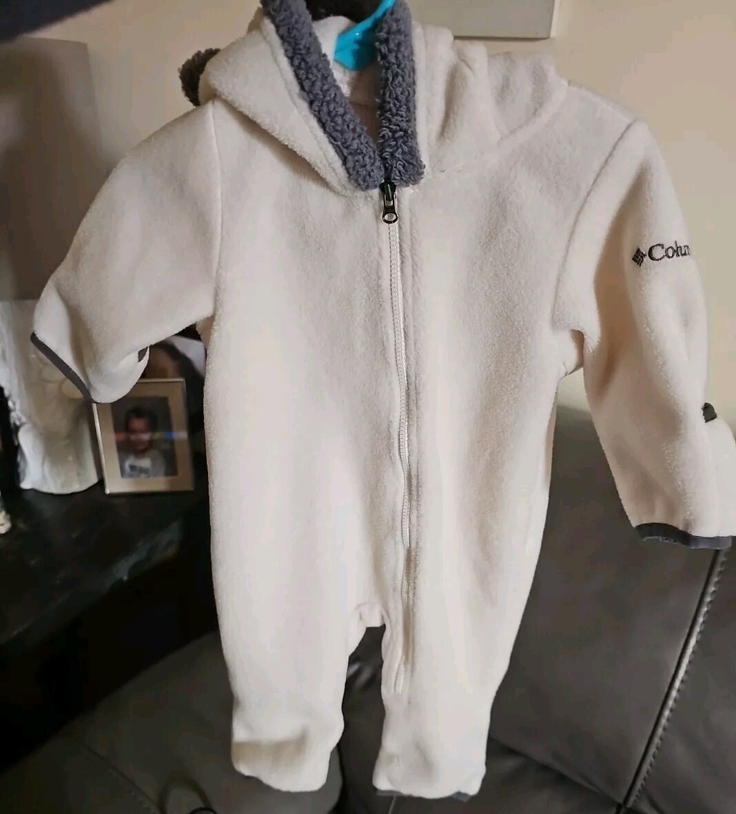 kozy様 Columbia Baby 3-6M Bear Bunting Hooded Flip Cuff Warm Bodysuit