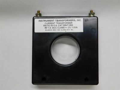 Instrument Transformers / GE 5SHT-500 Model 5 50:5 Ratio Current Transformer