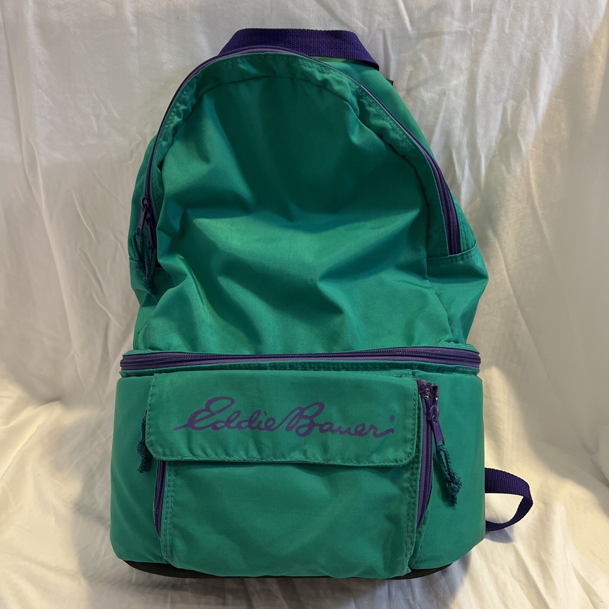 Vintage 1990s Eddie Bauer Insulated Cooler Picnic Backpack  display picture 3