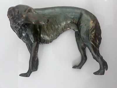 Bronze Borzoi by Jennings Brothers 1920s 