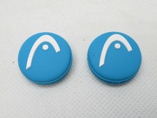 2X BLUE / WHITE HEAD "PRO DAMP" VIBRATION DAMPENERS FOR TENNIS RACQUETS