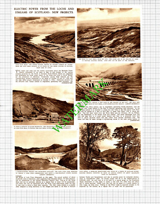 Loch Fyne Glen Shira Electric Power - 1947 Cutting