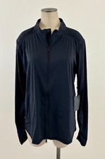 G/FORE NWT Womens XL Onyx Featherweight Full Zip Pocket Long Sleeve Golf Jacket