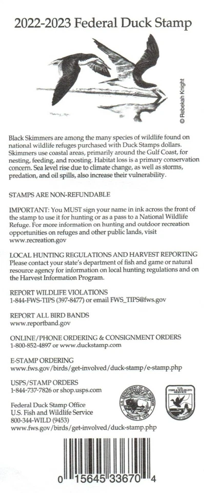 New Sealed Lot of 25 2022 - 2023 - $25 US Federal Duck Stamp by James Hautman - Image 3 of 4