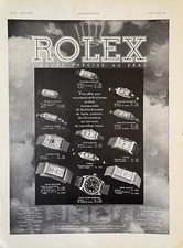 1934 Rolex Watch Vintage Holiday Print Ad - 1st Oyster Round Dial Ad Rolex Crown