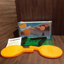 1987 Nerf Ping Pong Set Vintage Parker Brothers  2 Paddles Net & Box