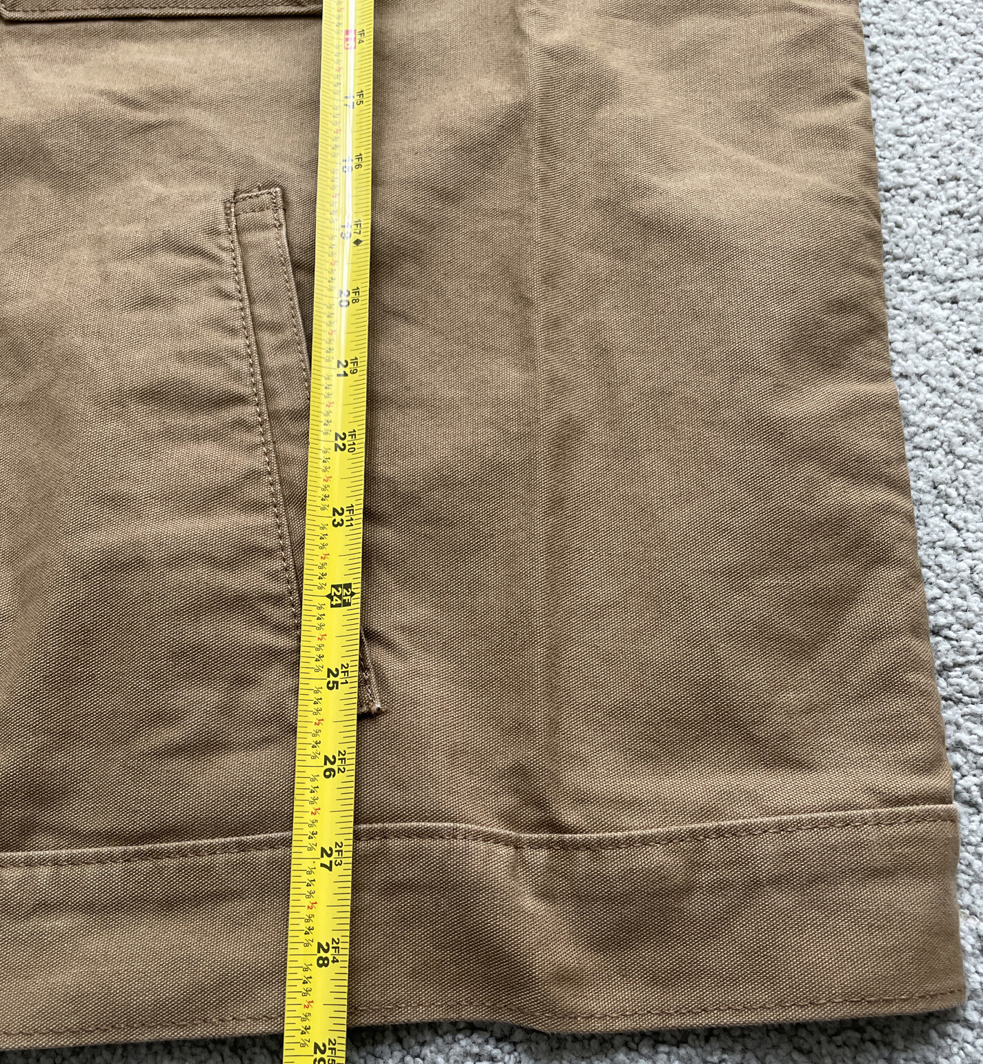 Mens Levi&rsquo;s Stock Trucker Jacket 3XL Brown khaki Denim Stretch Corduroy Collar