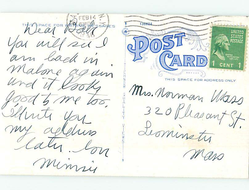 PreChrome SCHOOL SCENE Malone Near Plattsburgh New York NY 9/07