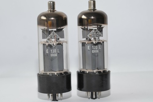 Pair of Vintage Telefunken E130L / 7534 High Power Audio Amplifier Tube, NOS - Picture 2 of 11
