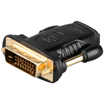 HDMI-Adapter HDMI -Buchse (Typ A) > DVI-D-Stecker Dual-Link (24+1 pin) vergoldet