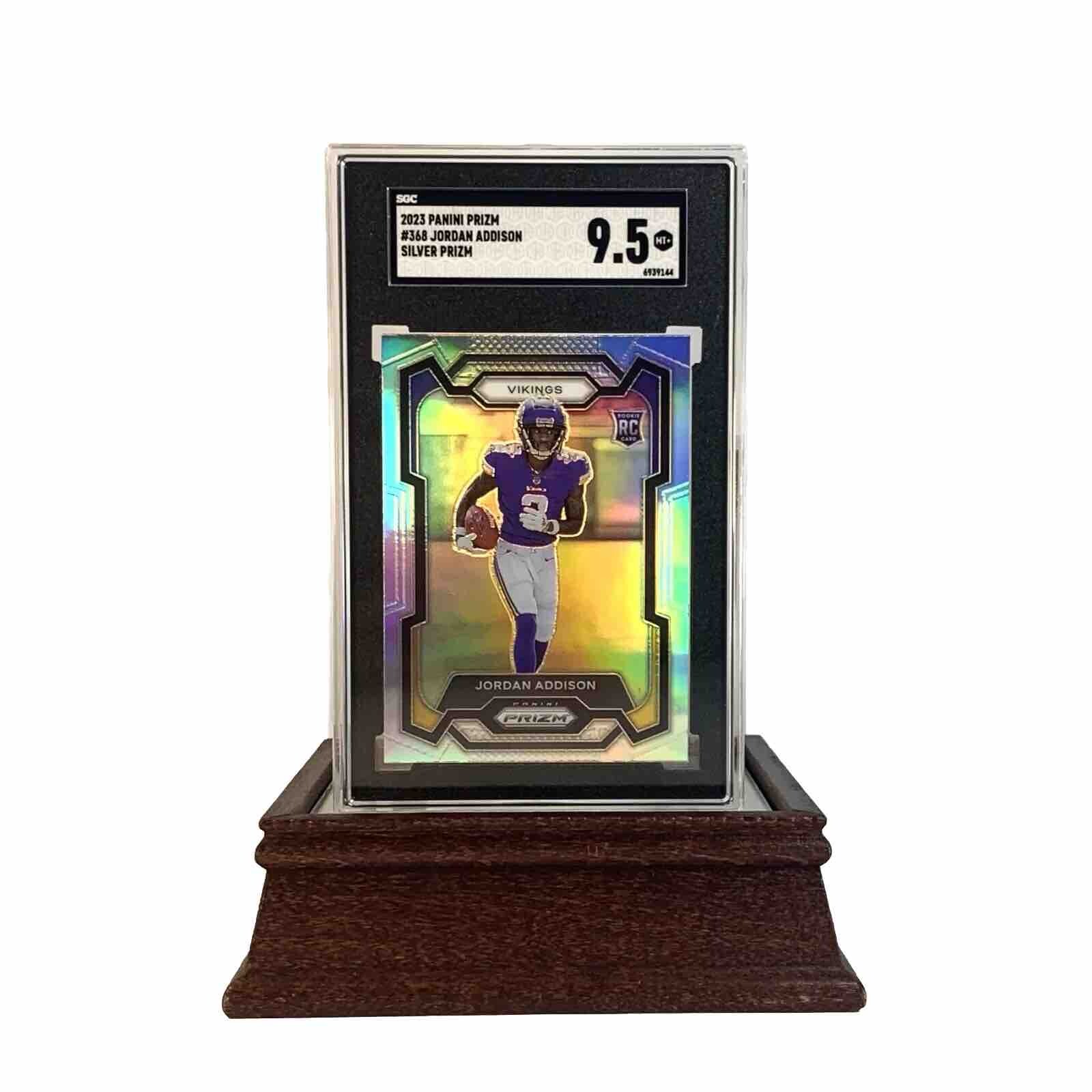 Jordan Addison 2023 Panini Prizm Football #368 Silver Prizm SGC 9.5 Mint+