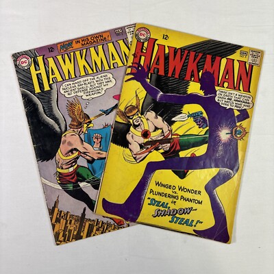 Hawkman Lot of (2) 1964-65 .12 DC Comic Books . July#2-1964, Jan.#5-1965. (G).