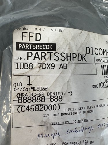 2014 JEEP CHEROKEE ALL WEATHER MATS 1UB87DX9AB -NEW OEM Mopar - Picture 15 of 15