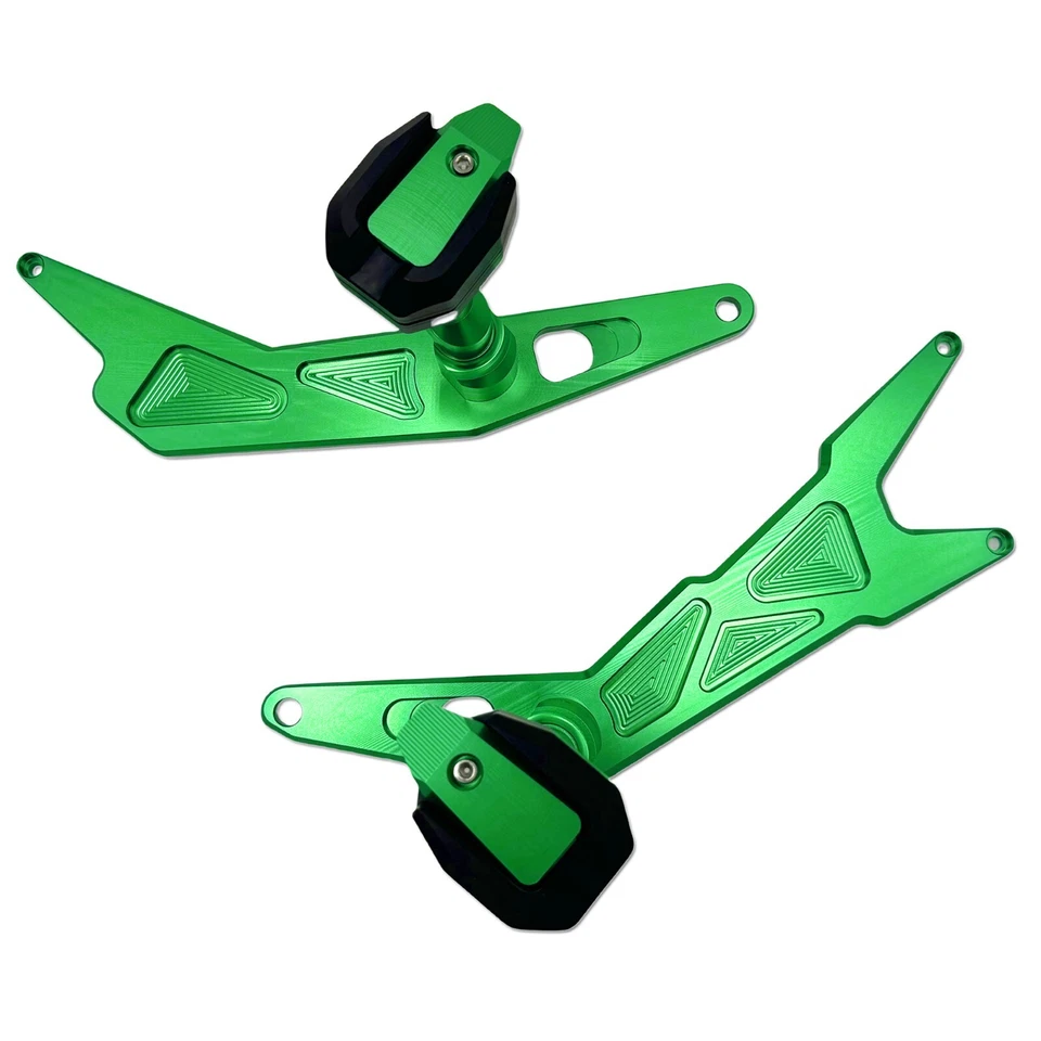 CNC Frame Sliders Crash Guard Cover Protector For Kawasaki Ninja 250 300 2013-18 Foto 2 de 4