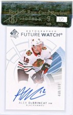 2017-18 SP AUTHENTIC Alex DeBrincat ROOKIE RC AUTO AUTOGRAPH HAWKS MINT BGS 9