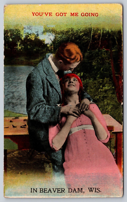 #ad Postcard You#x27;ve Got Me Going in Beaver Dam Wisconsin WI Comic Romance Bamforth $14.98