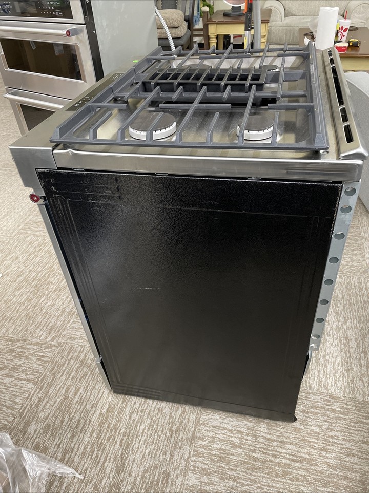 KitchenAid KSDG950ESS 30 Inch 4Burner Dual Fuel Downdraft SlideIn