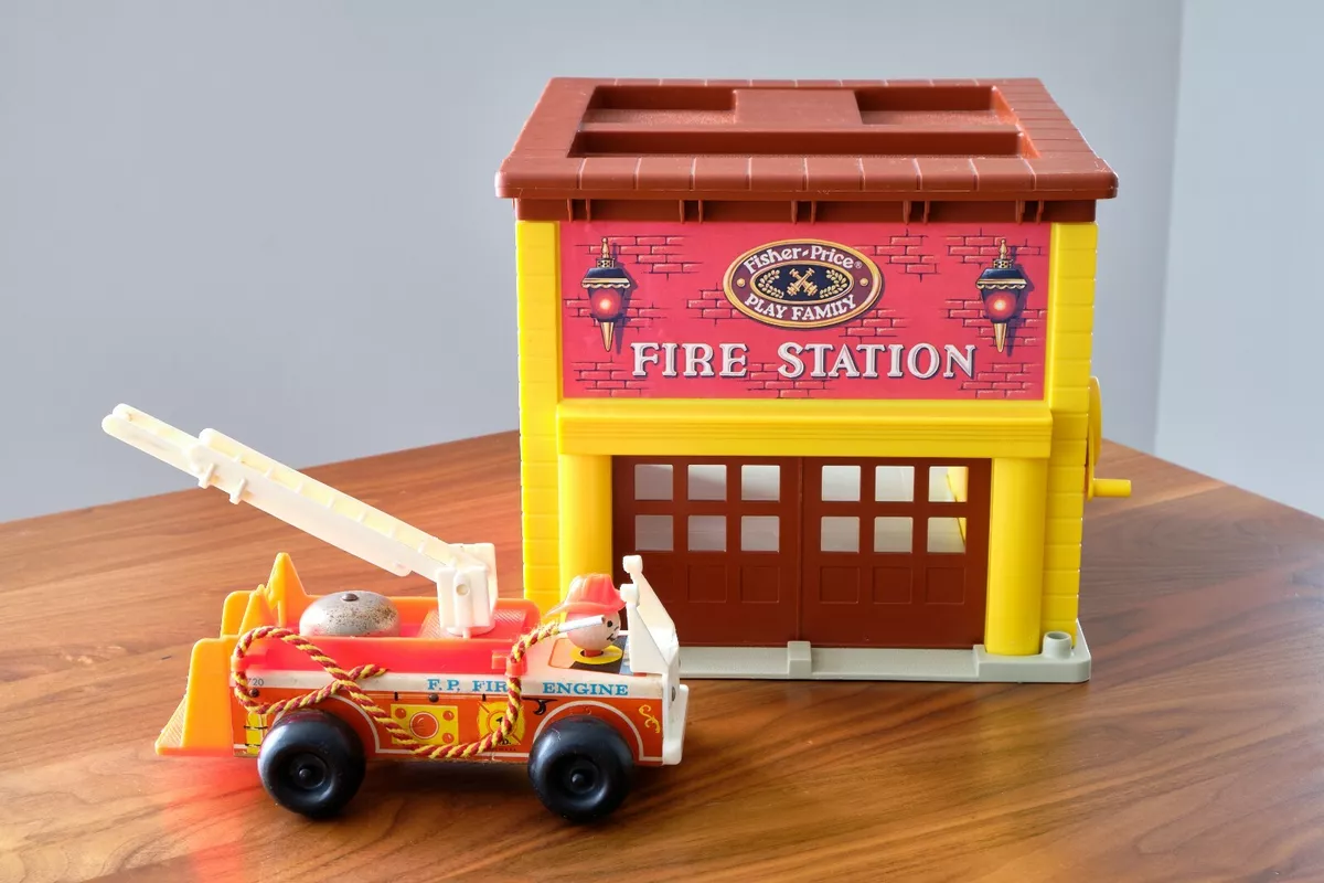 Vintage fisher price fire station 2025