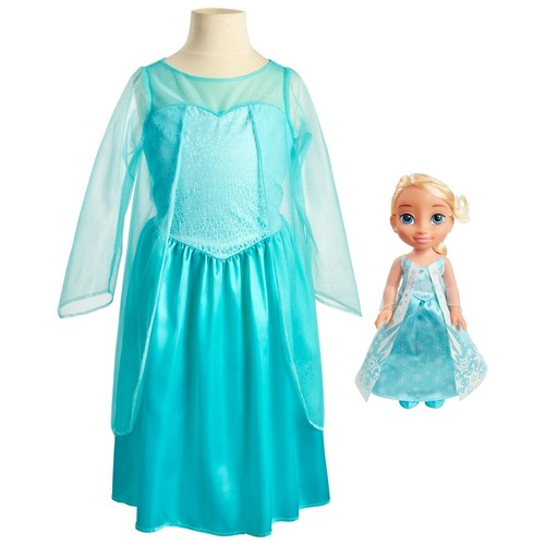 Disney Frozen My Friend Elsa Puppe mit Kind Größe Kleid Größe 4-6x. Perfektes Geschenk! - Bild 4 von 7