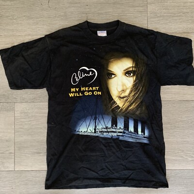 Celine dion Tシャツ My Heart Will Go On XL Celine dion Tシャツ My Heart Will Go On XL Celine Dion Men's My