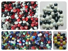 1kg / 2kg  Glasnuggets Muggelsteine Glassteine 17-20 mm  Mix bunt basteln Mosaik