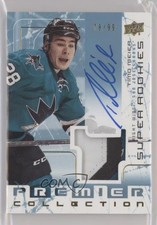 2016 Upper Deck Premier 2003-04 Tribute Rookie 78/99 Timo Meier Patch Auto s0w
