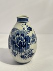 VTG Hand Painted Delft Blue Mini Vase Holland Traditional Dutch Pottery 3”