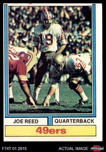 1974 Topps #488 Joe Reed 49ers RC Baylor / Mississippi St 2 - GOOD