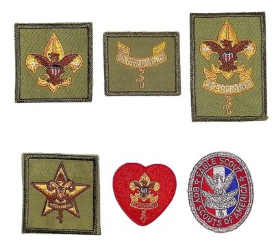 1950s-60s Eagle Scout Complete Rank Set Tenderfoot - Eagle Boy Scout (DG465)