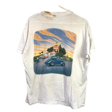 Vintage In N Out Burger California Tee T-Shirt Large Hanes Beefy Destroyed