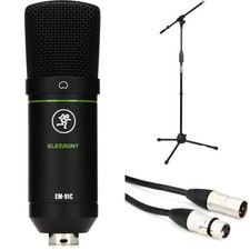 Mackie EM-91C Large-diaphragm Condenser Microphone with Stand  Cable