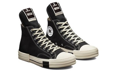 Size 7 - Converse Rick Owens x DRKSHDW DRKSTAR Chuck 70 High Black