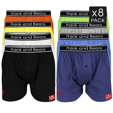x8 Mens Boxer Shorts Durable Comfort Cotton Underwear Mixed Colours XL XXL 3XL