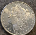 1878 8TF Morgan Silver Dollar 90% Silver BU Uncirculated Estate Find In MS+++
