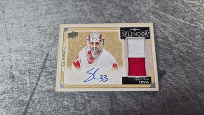 Sebastian Cossa 2024-25 Splendor Rookie Patch Auto /36