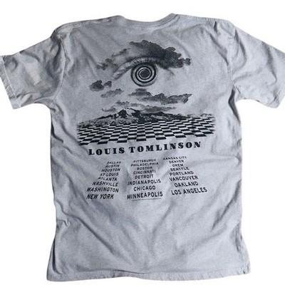 Louis Tomlinson 2021 World Tour Graphic T-Shirt Gray Large 1D Concert Merch