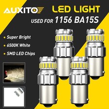 4pcs 1156 7506 Led 360 Beam Tail Brake Stop Backup Reverse Turn Signal Lights