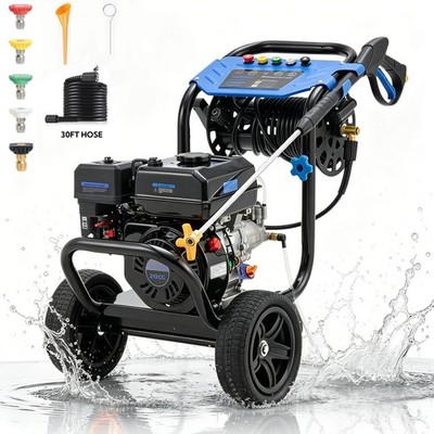 Efurden Gas Pressure Washer 3600PSI 2.3GPM Gas Powered Washer 212cc 7HP 5Nozzles