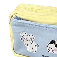 Large Capacity Canvas Pencil Pouch Cute High School Home Excellent