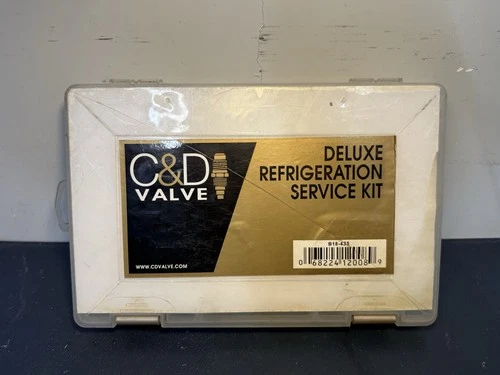 C&D Valve B18-435 Deluxe Refrigeration Service Copper Access Valve Kit