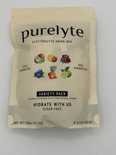 Electrolyte Drink Mix Variety Pack 6 Sugar Free Stick Packs Hydration