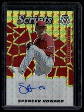 2021 Panini Mosaic #SCR-SP Spencer Howard Scripts Gold