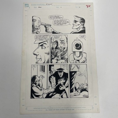 Lee Sullivan Original Art for Marvel's Robocop #13 Page 19 1991